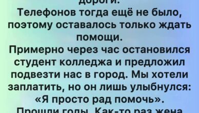 Добро незнакомца, которое навсегда осталось с нами