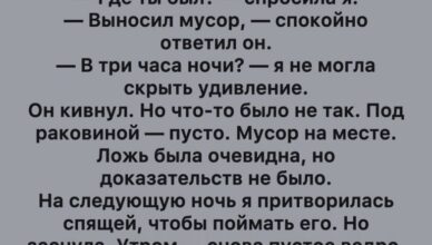 Неожиданная правда среди ночи